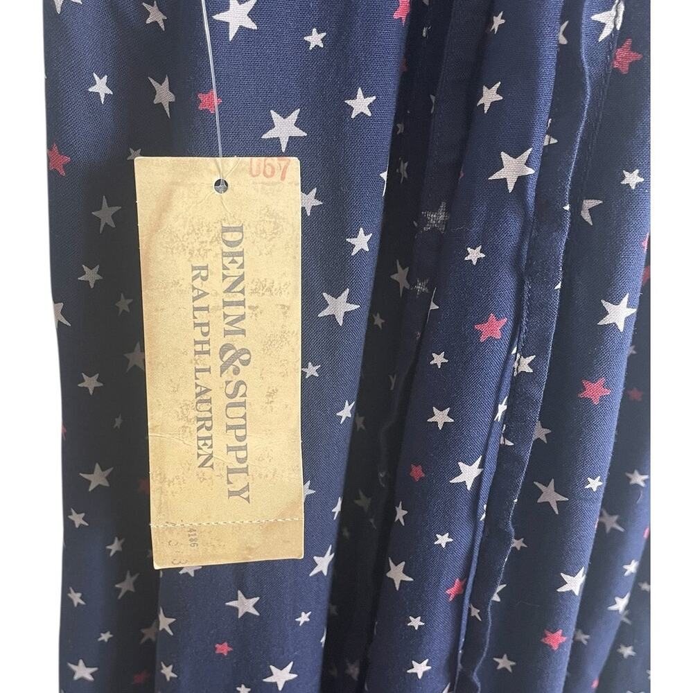 Denim & Supply Ralph Lauren Star Print Jumpsuit Classic Preppy Size 6 NEW - Picture 9 of 9